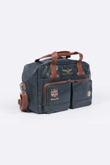 Royal Air Force Dahl Navy Leather Travel Bag Men