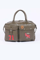 Steve McQueen Delaney 72h leather travel bag light khaki Men