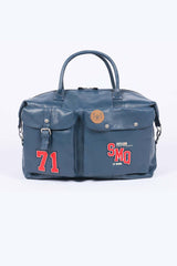 Sac de voyage en cuir Steve McQueen Delaney 72h bleu royal