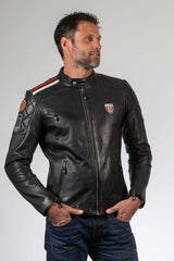 Leather jacket 24H Le Mans 1923 Duff black Man