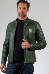 Leather jacket 24H Le Mans 1923 Duff green Man