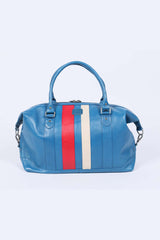 24H Le Mans 1923 Gaston 48h ocean blue leather travel bag