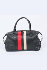 24H Le Mans 1923 Gaston 48h black leather travel bag