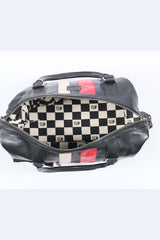 24H Le Mans 1923 Gaston 48h black leather travel bag