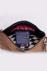 Men's Steve McQueen Jim tortoise leather clutch