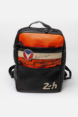 Michel Vaillant Jean-Pierre black leather backpack for men