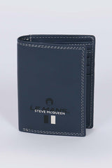 Steve McQueen Kyle royal blue leather wallet for men