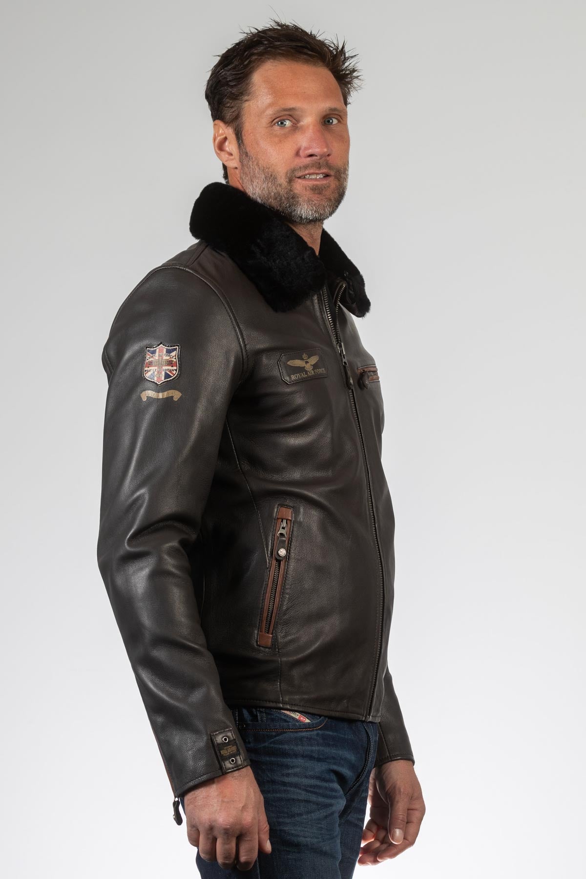 Royal air hotsell force leather jacket
