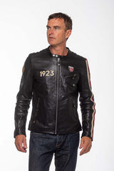 Leather jacket 24H Le Mans 1923 Marne black Man