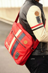 Sacoche en cuir 24H Le Mans 1923 Raoul rouge racing Homme