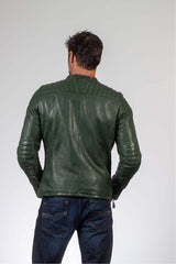 Leather jacket 24H Le Mans 1923 Marne green Man