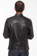 Leather jacket Michel Vaillant Michel black Man