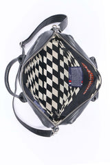 Steve McQueen Ritter black leather messenger bag for men