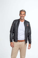 Leather jacket Steve McQueen Stan black Man