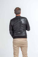 Leather jacket Steve McQueen Stan black Man
