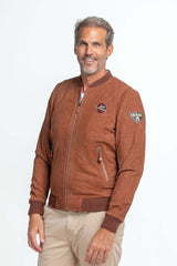 Leather jacket Steve McQueen Stan havana nubuck Man