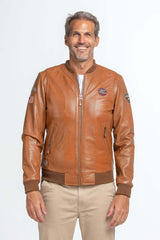 Leather jacket Steve McQueen Stan tan Men