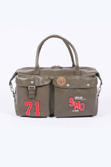 Steve McQueen Stahler 48h leather travel bag light khaki Men