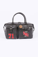 Sac de voyage en cuir Steve McQueen Stahler 48h marron foncé
