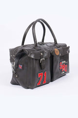 Sac de voyage en cuir Steve McQueen Stahler 48h marron foncé