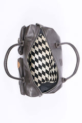 Sac de voyage en cuir Steve McQueen Stahler 48h marron foncé