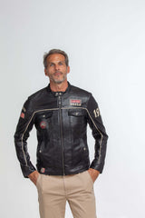 Leather jacket Steve McQueen Tom black Man