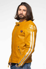 Men's 24H Le Mans Trophy yellow leather jacket