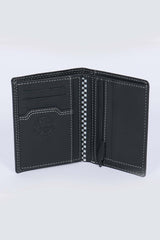 Steve McQueen Tyler black leather wallet for men