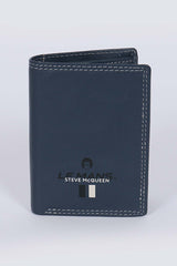 Steve McQueen Tyler royal blue leather wallet for men