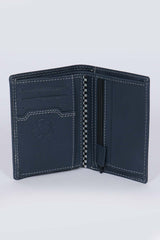 Steve McQueen Tyler royal blue leather wallet for men