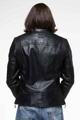 Leather jacket 24H Le Mans Voxan black Man