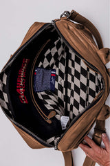 Sacoche en cuir Steve McQueen Wayne Mess tortoise Homme