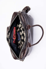 Steve McQueen Wayne Mess brown leather messenger bag for men