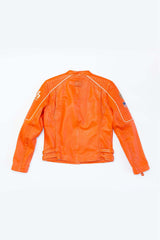 Leather jacket 24H Le Mans Wild orange Woman