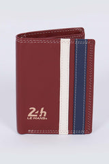 Leather wallet 24H Le Mans Walcker dark red Man