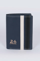Men's 24H Le Mans Walcker leather wallet royal blue