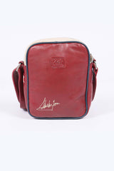 Sacoche en cuir Steve McQueen Wilson rouge foncé Homme