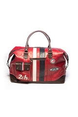 Sac de voyage en cuir 24H Le Mans Bag WE 72h rouge