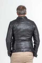 Leather jacket Steve McQueen Charlie black Man