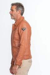 Leather jacket Steve McQueen Charlie tan Men