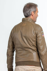 Leather jacket Steve McQueen Harry light khaki Men