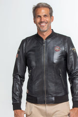 Leather jacket Steve McQueen Stan black Man