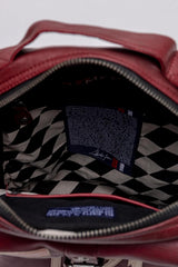 Steve McQueen Matt red leather backpack for Men