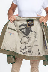 Leather jacket Steve McQueen Harry light khaki Men