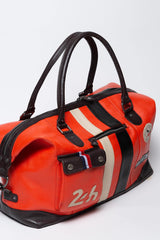 Sac de voyage en cuir 24H Le Mans Bag WE 48h orange