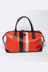 Sac de voyage en cuir 24H Le Mans Bag WE 48h orange