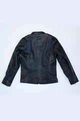 Blouson en cuir 24H Le Mans Shadow noir Homme