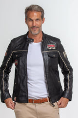 Leather jacket Steve McQueen Tom black Man