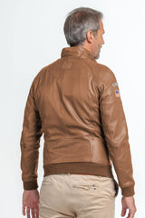 Leather jacket Steve McQueen Harry tortoise Man