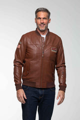 Leather jacket Steve McQueen Burt tortoise Man